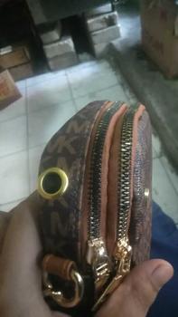 Product Review of Sling Bag Luka JMK | Tas Selempang Pocket Wanita Sling Bag JMK | Tas Selempang Handphone Wanita 2 Ruang Model Terbaru Tas Kecil Wanita Untuk Pesta Selempang Wanita Warna Hitam Cokelat Tan Putih Kulit PU from ♌**♌ 1