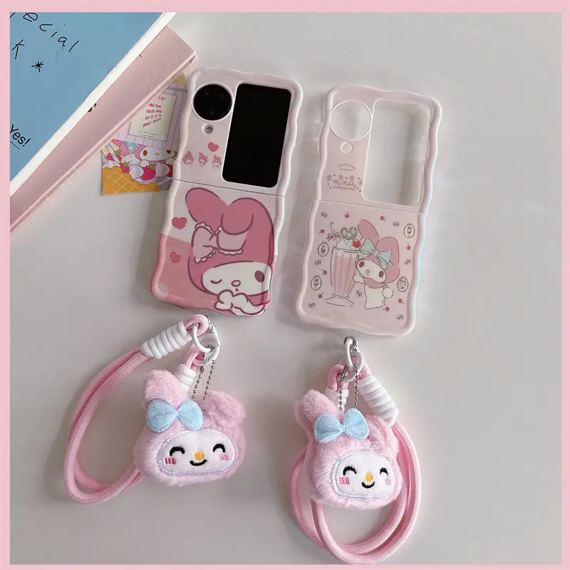 เคสโทรศัพท์แบบพับได้, สำหรับ OPPO Find N3, เคส, ดีไซน์การ์ตูนน่ารักใหม่, ใช้ได้กับ OPPO Find N2 Flip, เหมาะสำหรับ OPPO Find N2 Flip, พร้อมตัวป้องกันหน้าจอ