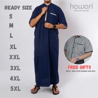 Gambar Jubah Gamis Pria Lengan Pendek Abu Bakar Original by Hawari dari Baju Berkah Store Kota Tangerang Selatan 1 Tokopedia