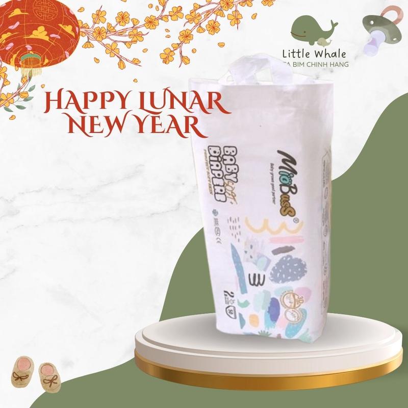   COMBO Miobuss  Bỉm Quần Dán MioBuss 100 Miếng Lõi 3mm Thấm Hút Siêu Mạnh Giảm Nhiệt Thoáng Khí Cho Bé 