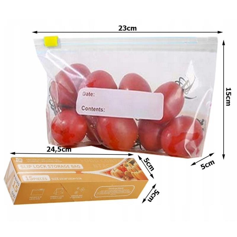 Product Introduction of Túi lưu trữ Khóa trượt, niêm phong chân không, để bảo quản và đông lạnh thực phẩm, có thể tái sử dụng 7