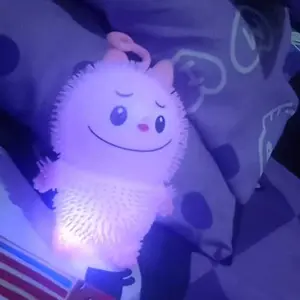 JM Mainan Ubur Ubur Labubu Flashball Squishy LED Yoyo Ubur Ubur Labubu LED Mainan Anak
