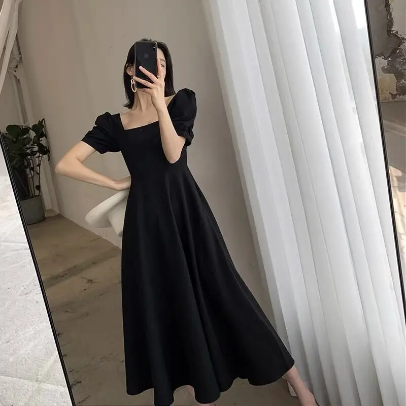 dress dinner hitam Jual outfit korean style dress midi hitam vintage wanita fashion gala dinner dress big size jumbo party dress simple elegant black and white dress formal casual