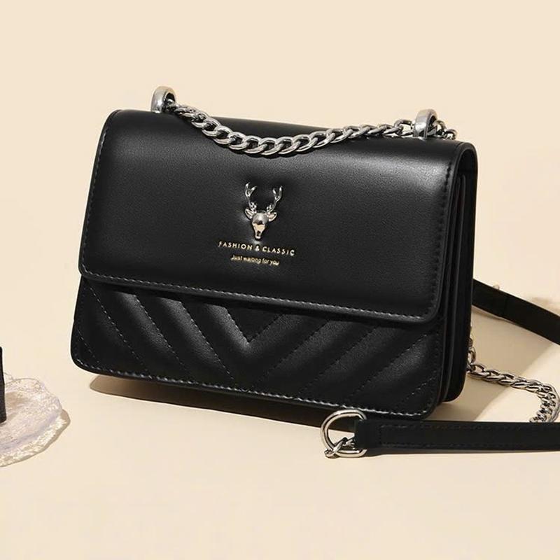  Túi xách đeo chéo nữ thời trang đi chơi dây phối xích ngăn túi to dáng vuông có hộp YADASI STORE TX33 