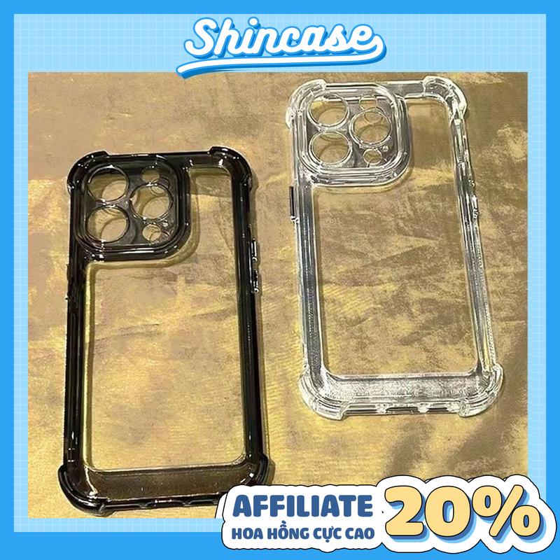 Ốp Lưng iPhone TPU Silicon Mềm 4 Góc Cao Cấp, Chống Sốc, Bảo Vệ Camera - iP 6/6s/7/8/Plus/X/XS/XR/11/12/13/14/15/16/17/Air/Pro/Max