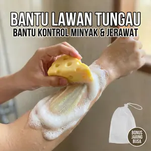 【COD】Sabun Keju – Mencerahkan, Atasi Jerawat, Kontrol Minyak + Jaring Busa