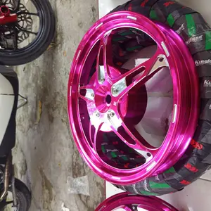 Velg CNC DKT ORION Set Depan Belakang 5 Palang Ring 14 X 160 - 185  Matic Vario 110 Vario 125 Vario 150 Mio Beat