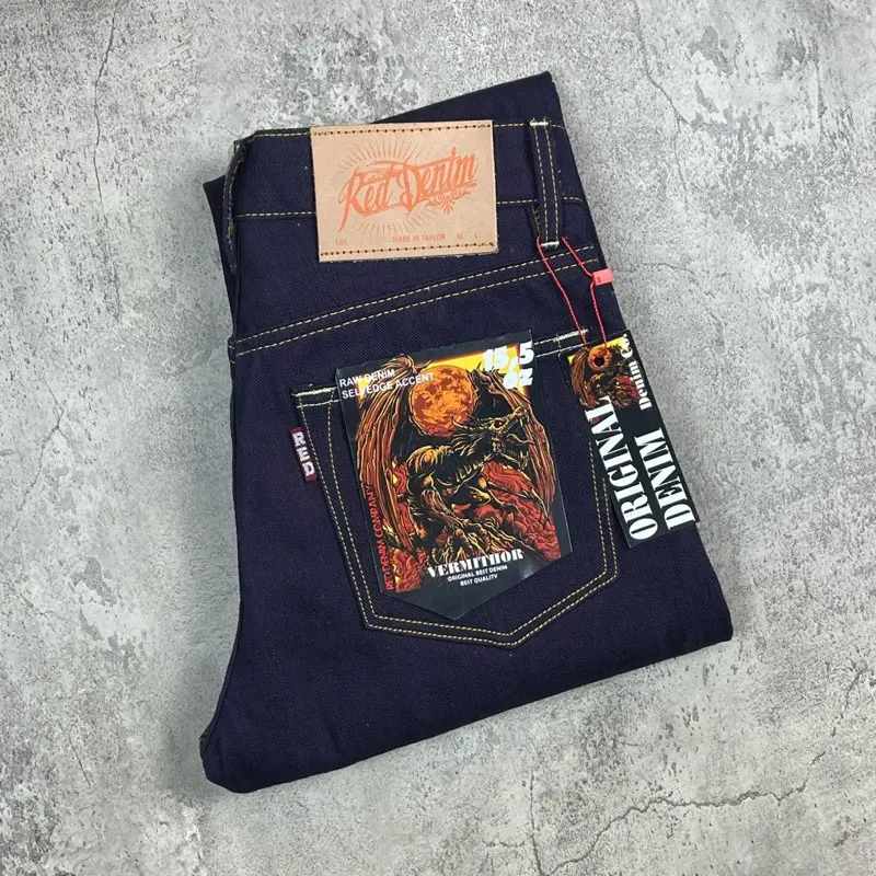RED DENIM - Art VERMITHOR 15,5Oz Sanforized Accent Selvedge Original 0