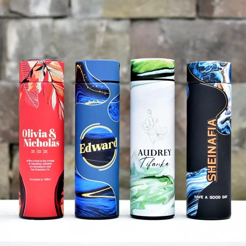 Tumbler Sakura BT-26 LED Stainless Steel 500ml Custom Nama/Logo Printing UV berwarna dan Gravir Laser 4