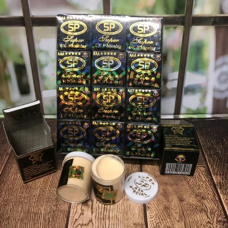 Cream Sp Hitam Uv AAA Siang dan Malam Pelembab Wajah Mencerahkan Perawatan Pencerah Moisturizer - 3 Pcs 4
