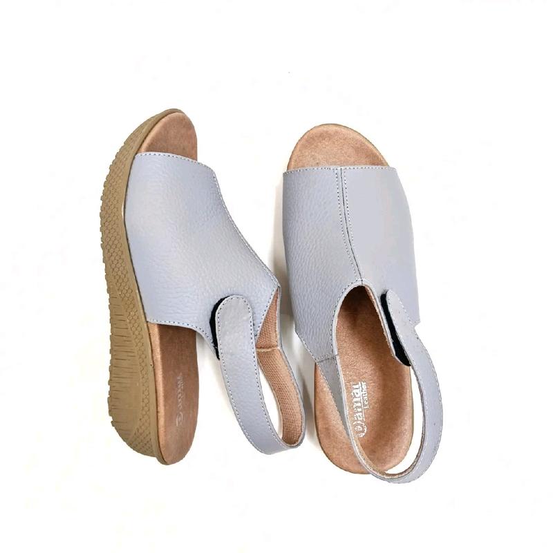 Sandal Tali Wanita Sandal Weges 3cm Kulit Papirut Garut Karet 4