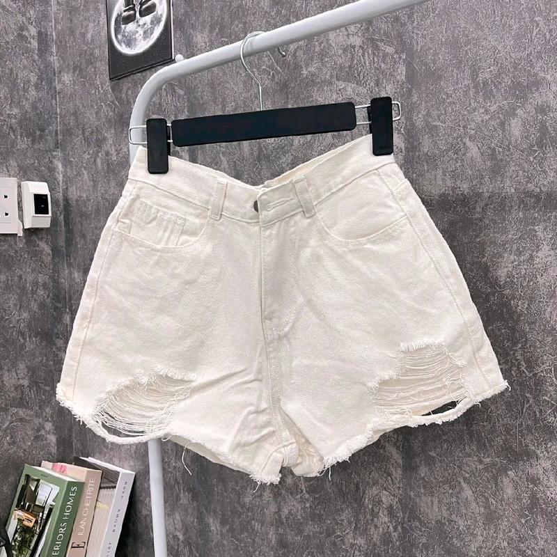 Quần short jean nữ trắng vài denim rách bền đẹp Pants Có Túi | BigBuy360 - bigbuy360.vn Quần short jean nữ trắng vài denim rách bền đẹp Pants Có Túi | BigBuy360 - bigbuy360.vn
