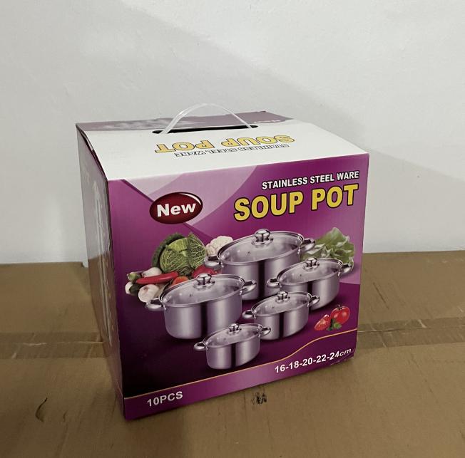 CUCI GUDANGGG !!! Panci 1 set isi 5 merk DNN SUP POT Stainless steel PANCI kukusan tutup glass 4