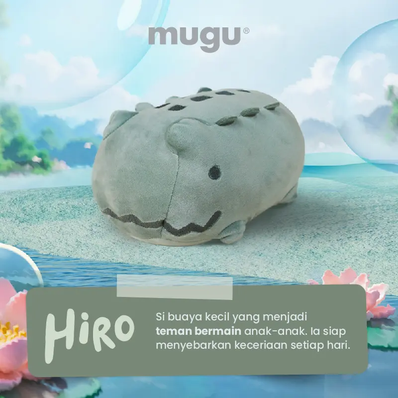 Mooimom x mugu Mainan Bayi Boneka Karakter | Mugu Stuffed Doll 8