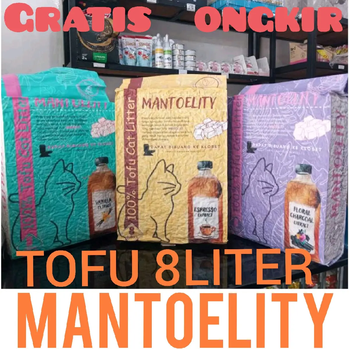 Pasir Mantoelty Tofu 8 Liter