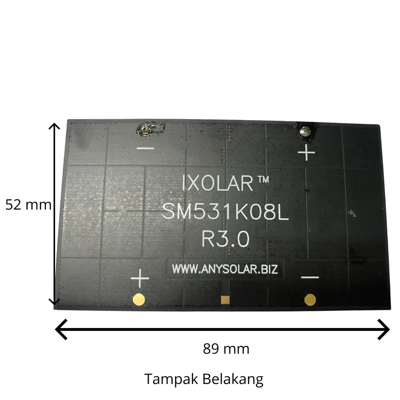 Solar Panel Mini Panel Surya Mini Merk  IXOLAR  5V 913 mW 218 mA 1