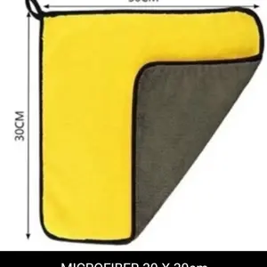 Kain Lap Microfiber 30X30cm Serbaguna 2sisi Multifungsi untuk Pembersihan dan Kebersihan
