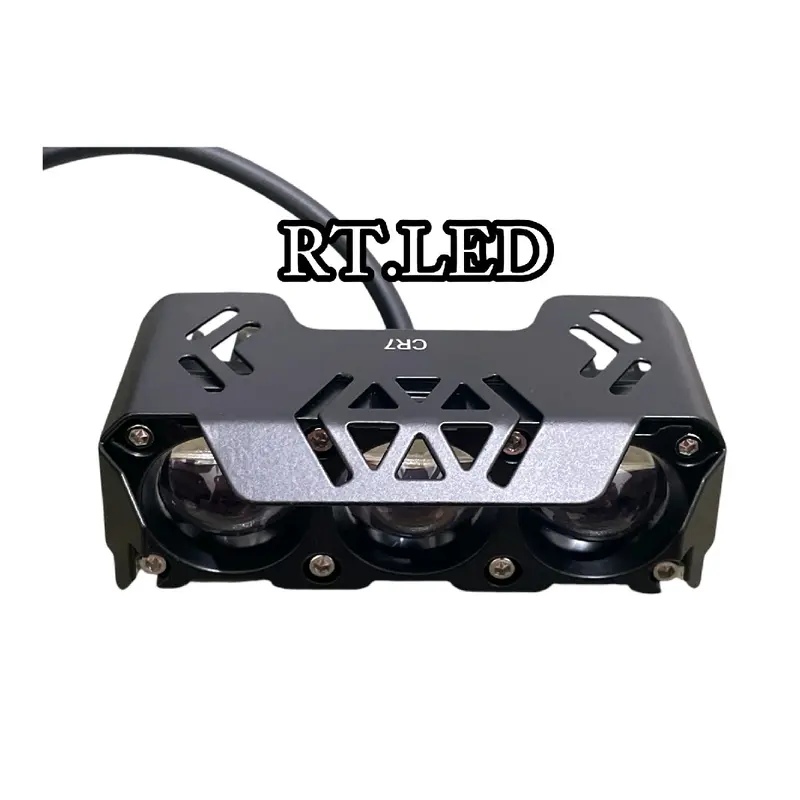 Lampu Tembak SQL 3 Mata Plus Devil Eye Merah Laser Mini Alumunium Premium 1