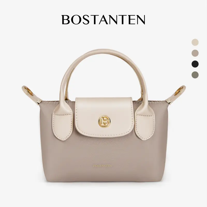 [Charli bag] BOSTANTEN Mini Bag Canvas Sling Bag Tas Selempang Wanita Tas Tangan Coklat
