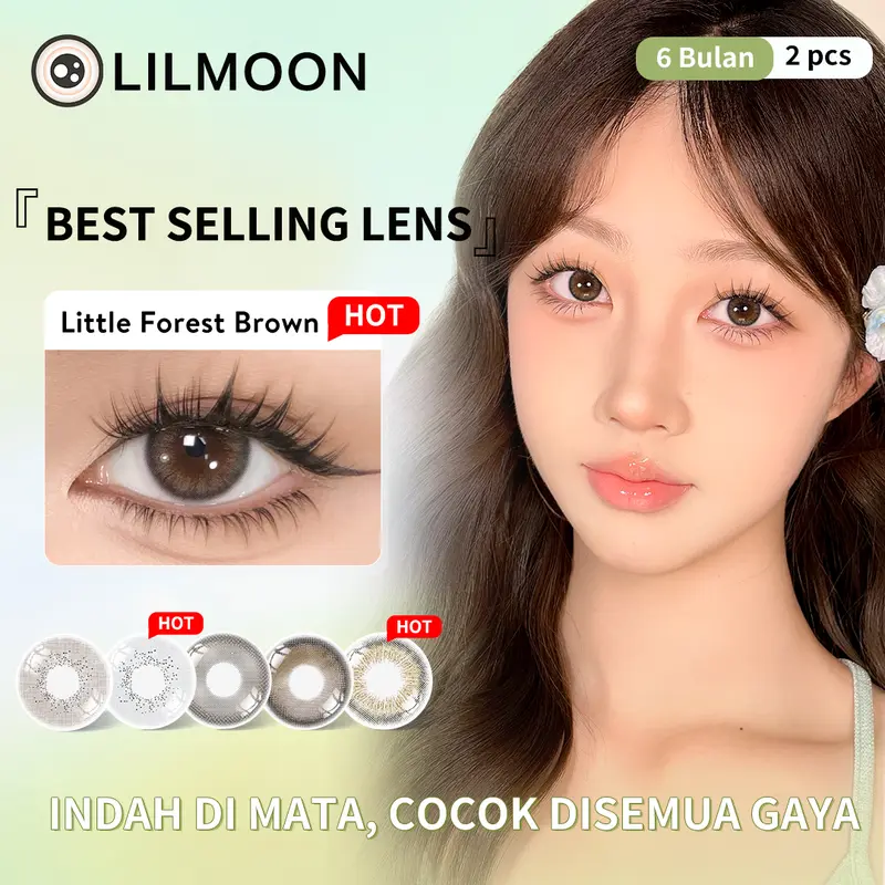 [COD] LILMOON SOFTLENS Twilight Golden Hazel Dan Forest Brown LENSA KONTAK NORMAL&MINUS(-1.00 S/D -8.00) 1