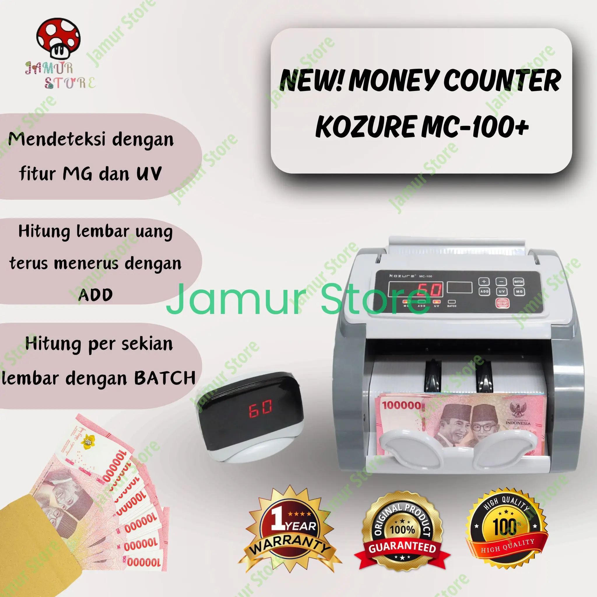 Money Counter Promaxi LD-20MG Mesin Penghitung Uang Promaxi LD-20 MG