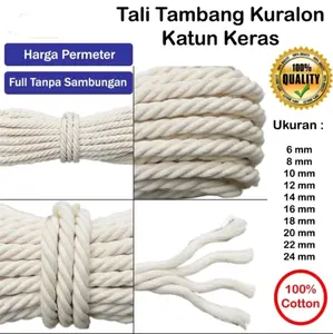 TALI KURALON KATUN 4 5 6 8 10 mm dijual per meter / TALI TAMBANG / TALI TARIK MOBIL
