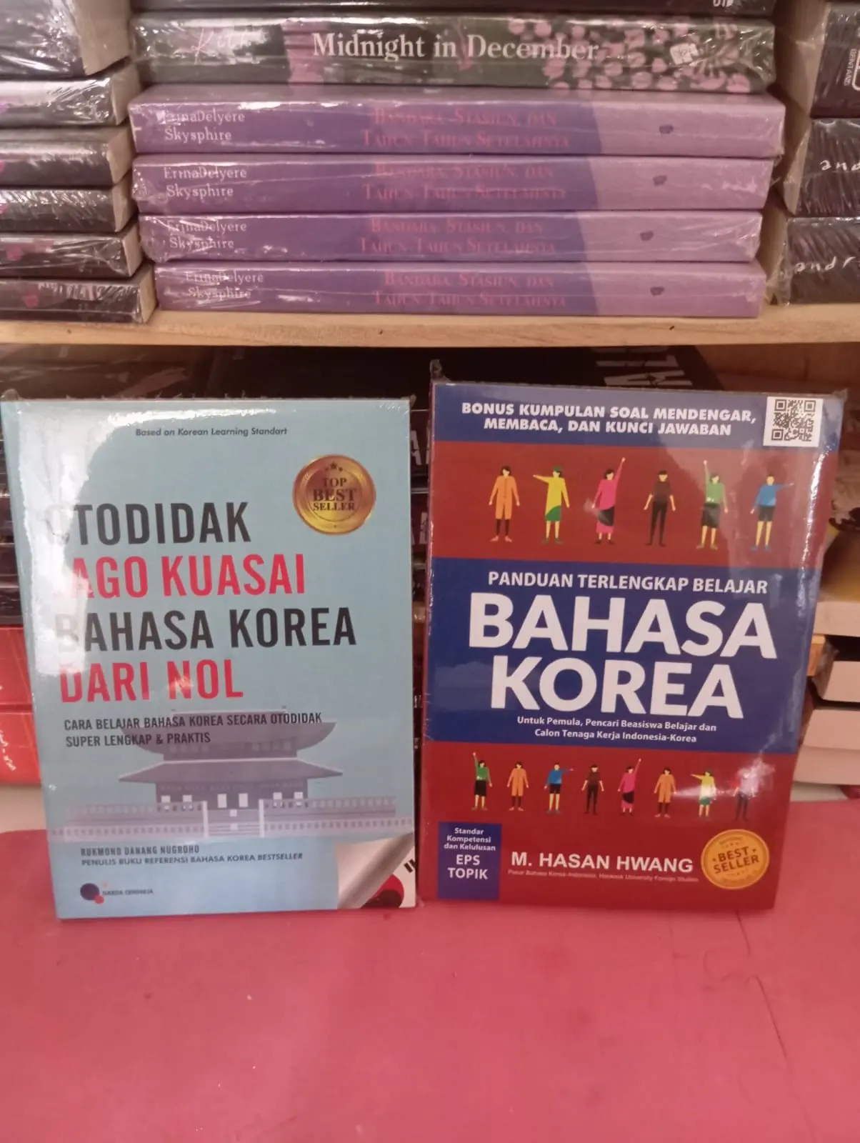 paket 2 buku belajar bahasa korea