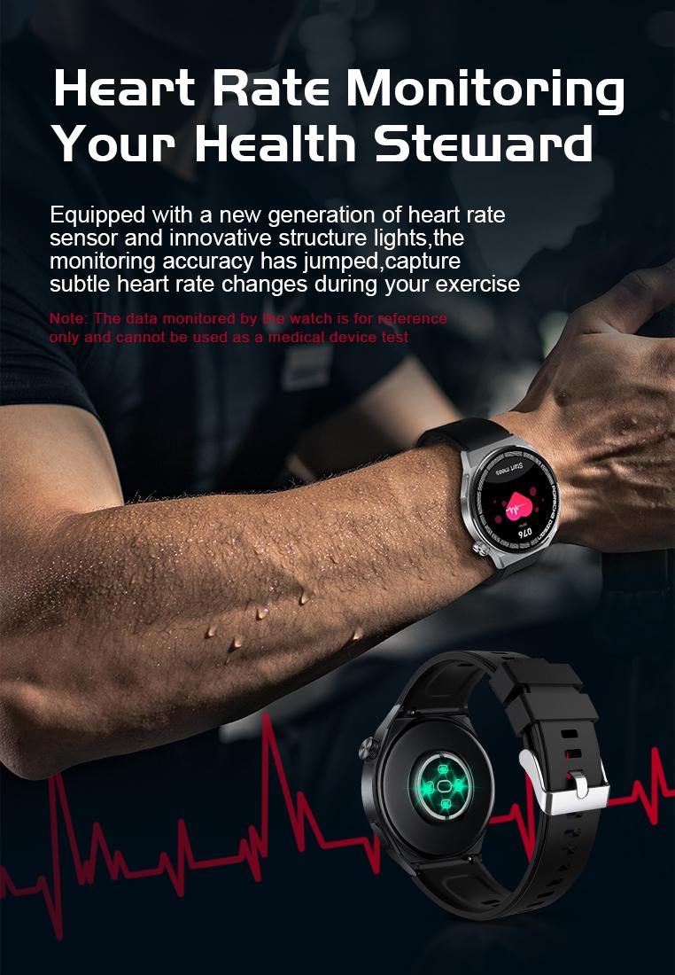 Product Introduction of Simbojoy SmartWatch GT8 Anti Air Original Layar Terang 1.28''Pemantauan Tidur Alat pengukur langkah Jam Pintar  ZN025 9