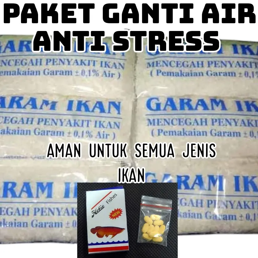 GARAM IKAN PLUS PAKET HEMAT PILL HOBIE FISH ANTI STRESS