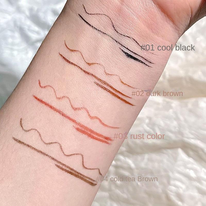 MKING PRETTY-Bút Kẻ Mắt Dạng Lỏng, Bút Tằm Nằm, Lâu Trôi, Không Thấm Nước, Khô Nhanh, Màu Đen, Nâu, Chống Nhòe, Trang Điểm Mắt 3