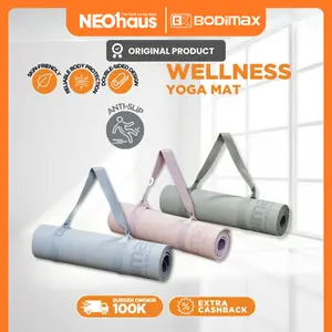 BODIMAX WELLNESS TPE Yoga Mat 8mm Matras Alas Anti Slip Tebal