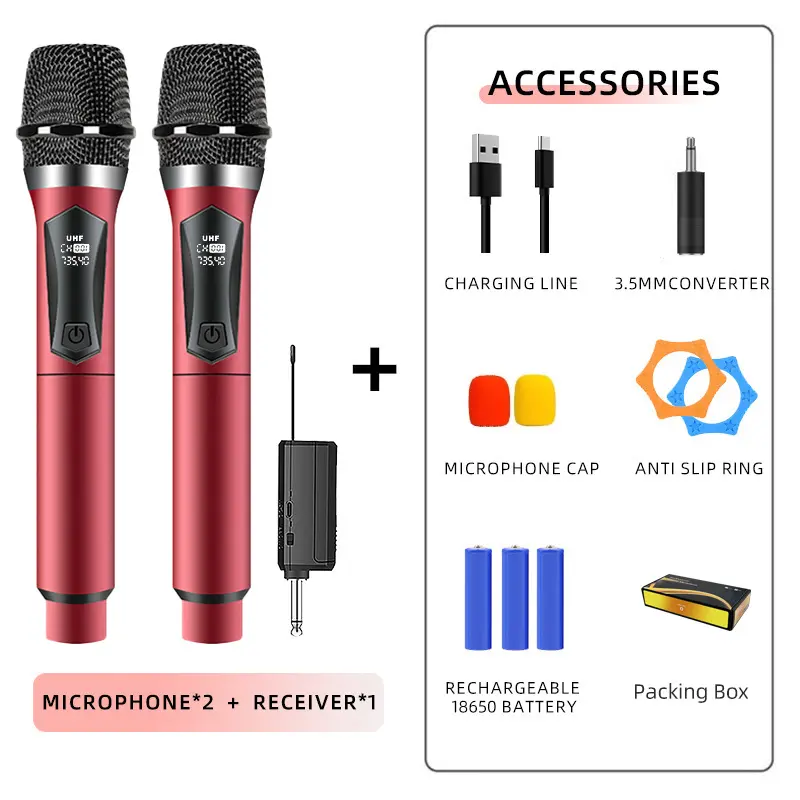 Micro Không Dây, SU-108U, Dành Cho Gia Đình Và Sân Khấu, Hát Karaoke, Âm Thanh, KTV, Âm Lượng Cao, Cầm Tay Chuyên Nghiệp, Thích Hợp Cho KTV, Phân Đoạn 3
