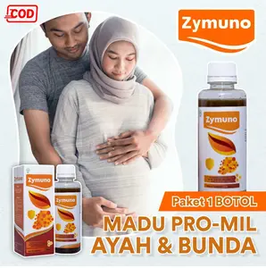 Madu Zymuno Asli - Suplemen Kesehatan Untuk Meningkatkan Kesuburan dan Kualitas Telur Suami Istri - [Halal, BPOM, 1 Botol 200ml]