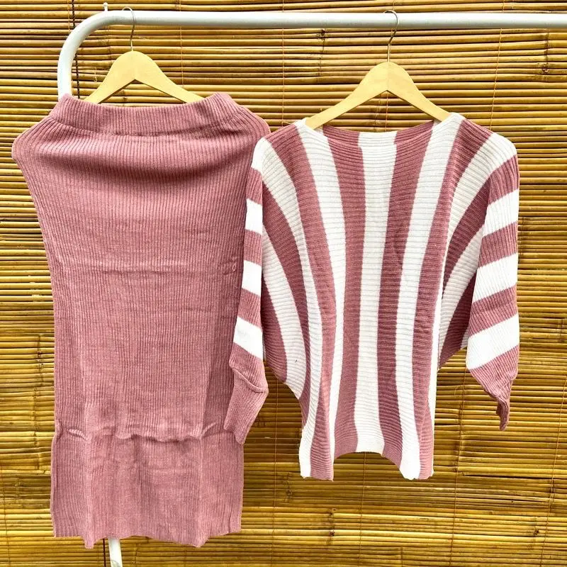 Alesha - STELAN RAJUT BATWING / RAJUT KELALAWAR SALUR PANJANG TEBAL 5