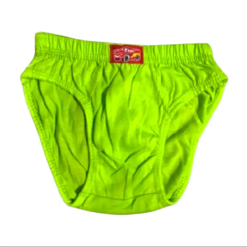 [6pcs,12pcs] Celana Dalam Anak Cowok Polos Label Mobil S-M-L-XL Bahan Katun Fashion 4