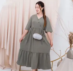 Dress Kimono Busui Frendly Daster Kekinian 2025 Dress Lonceng Daster Wanita Murah Dress Lengan Pendek