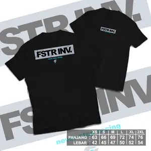 Kaos Faster invader box hitam (FSTR 514) kaos distro pria wanita unisex kaos racing hitam