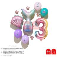 Gambar DINOSO Paket Dekorasi Mermaid Angka Jumbo 1set Balon Dekorasi Ulang Tahun Tema Purti Duyung Lucu - Paket Mermaid2 Angka 3 dari DINOSO INDONESIA Kota Administrasi Jakarta Barat 4 Tokopedia