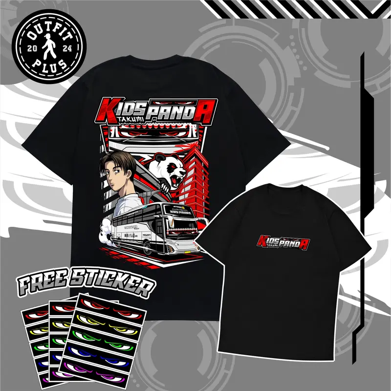 Kaos Anak Bus Mania Strobo Edition FREE STIKER - Baju Busmania Cotton Combed 24s Pria Wanita Unisex 2