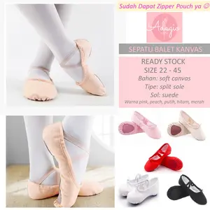 Sepatu Balet Kanvas Adagio - Soft Canvas Split Sole untuk Tari Ballet Tamborin dan Olahraga Lantai sepatu  tamborin sepatu  tamborin gereja