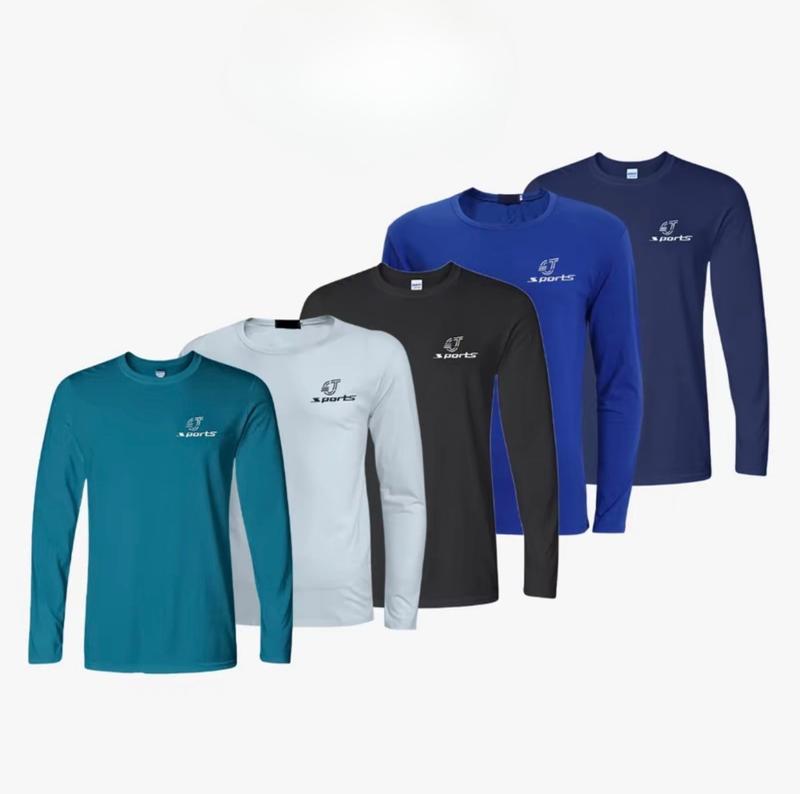   Giảm Giá   Combo 5 áo thun nam dài tay chất vải thun lạnh co giãn 4 chiều mặc chống nắng ngoài trời đi làm lao động thích hợp chơi thể thao chạy bộ tập gym mặc làm áo lót giữ nhiệt. 