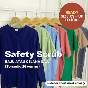 BAJU JAGA MURAH / Baju dan Celana Ok Oka Scrub Dokter Perawat - SMALL SIZE - BIG SIZE JUMBO
