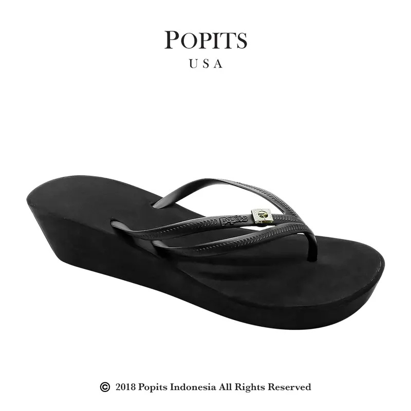 POPITS-Tria Wedge-5cm-Basic-Original-Sandal Wanita 2