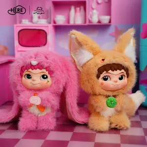 HERE WAKUKU-Fox&Bunny trick or treat Series Plush Blind Box Action Toys Figure Birthday Gift Kid Toy