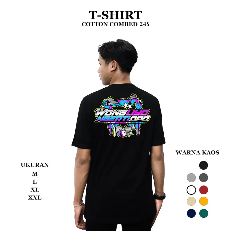Wong Liyo T-Shirt Benichi.id Kaos Pria Baju Distro Cowok 2