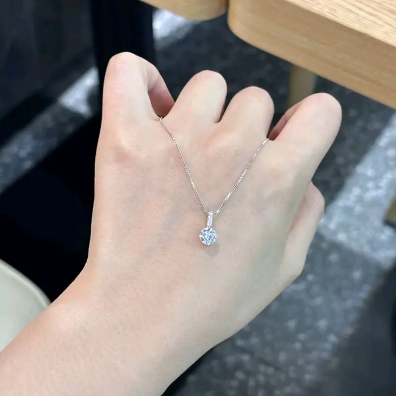 Kalung Titanium Mewah Permata Satu Rantai Belut Viral Kekinian Elegan Anti Karat dan Luntur Emas 1