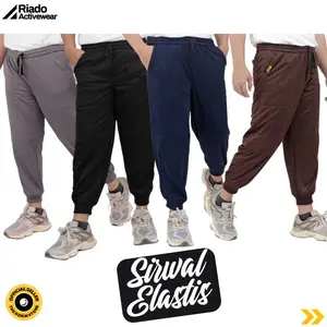 Sirwal Elastik Riado Celana Sirwal Kasual Pangsi Pria Muslim Olahraga Original Asli