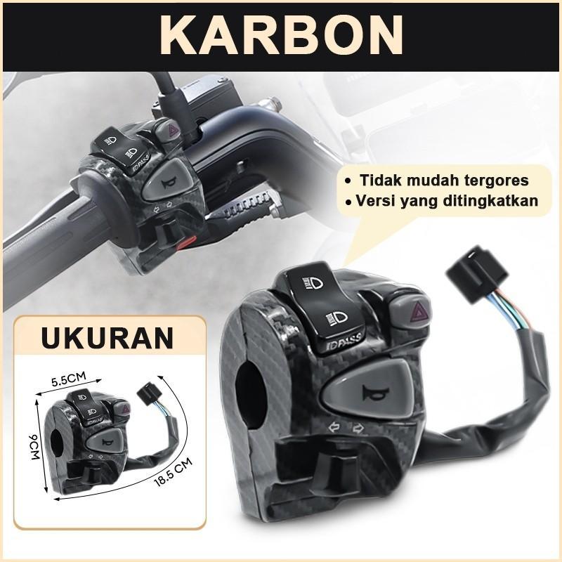 Saklar kiri model Vario new plus hazard sakralPNP VARIO 125 new led 150 new led plus kabelsoket Motorcycle