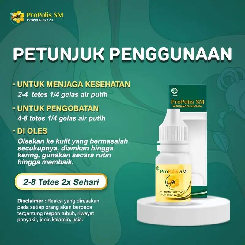 Obat Gatal Bintik Kelamin Bentol Buah Zakar Bisulan Di Kemaluan Lecet Melepuh Herpes Propolis SM 4