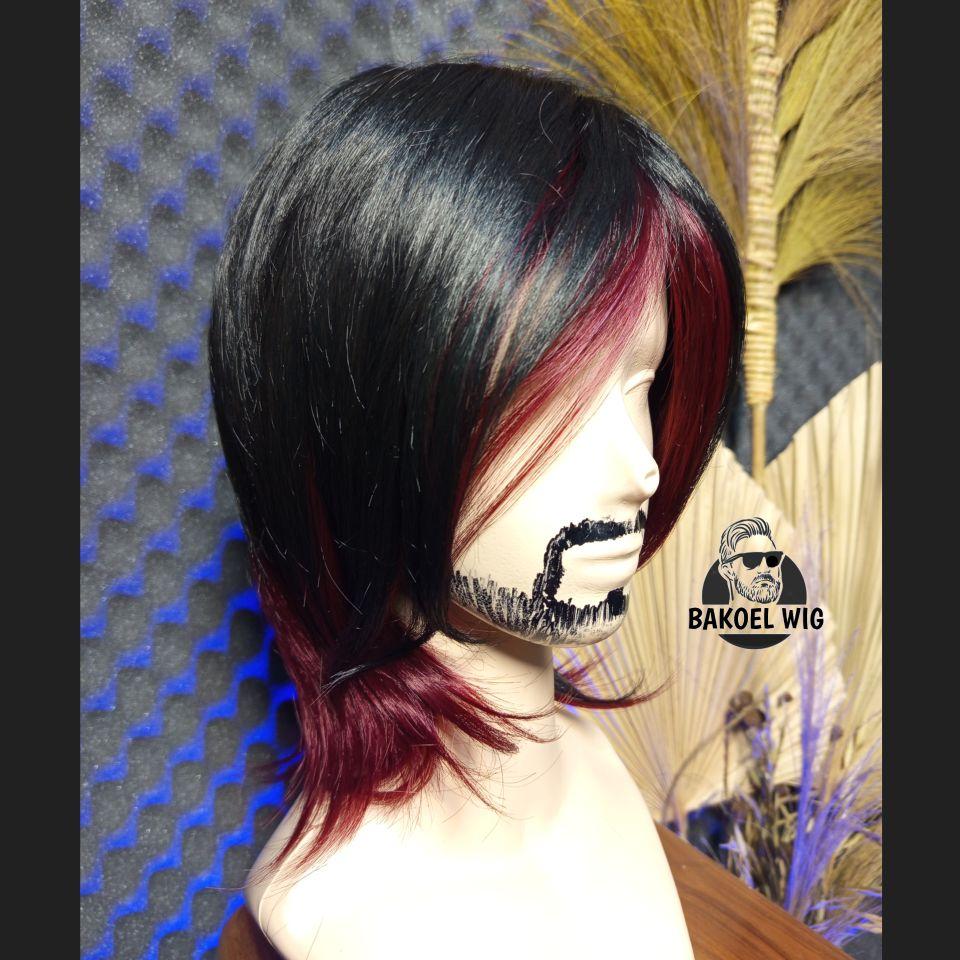 BAKOEL WIG PRIA RAMBUT PENDEK WOLFCUT CURTAIN GAYA ARTIS KOREA kode A5 Curtain warna Dewasa BAKOEL WIG PRIA RAMBUT PENDEK WOLFCUT CURTAIN GAYA ARTIS KOREA kode A5 Curtain warna Dewasa